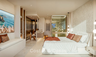 Apartamento en primera línea de playa con vistas panorámicas al mar en venta en la New Golden Mile, Marbella - Estepona 802517 