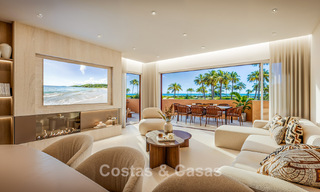 Apartamento en primera línea de playa con vistas panorámicas al mar en venta en la New Golden Mile, Marbella - Estepona 802518 