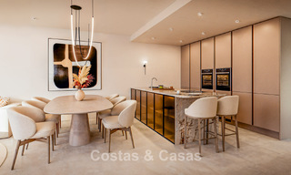 Apartamento en primera línea de playa con vistas panorámicas al mar en venta en la New Golden Mile, Marbella - Estepona 802519 