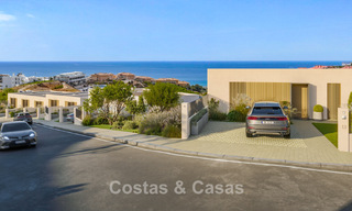 Villas adosadas innovadoras con vistas al mar en venta en una exclusiva zona residencial de Fuengirola, Costa del Sol 802623 