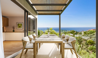 Villas adosadas innovadoras con vistas al mar en venta en una exclusiva zona residencial de Fuengirola, Costa del Sol 802629 