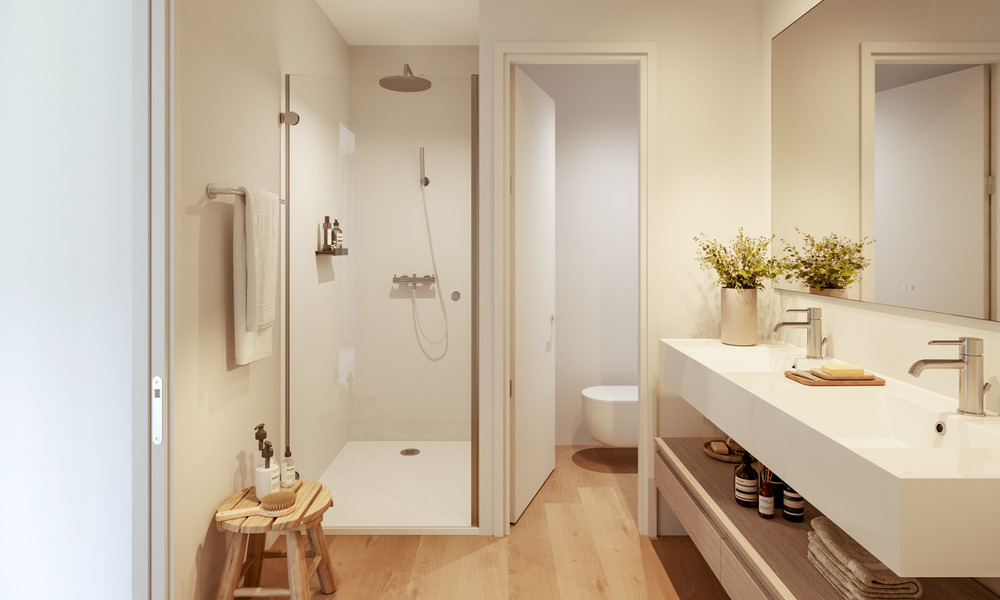 Villas adosadas innovadoras con vistas al mar en venta en una exclusiva zona residencial de Fuengirola, Costa del Sol 802631