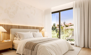 Villas adosadas innovadoras con vistas al mar en venta en una exclusiva zona residencial de Fuengirola, Costa del Sol 802632 