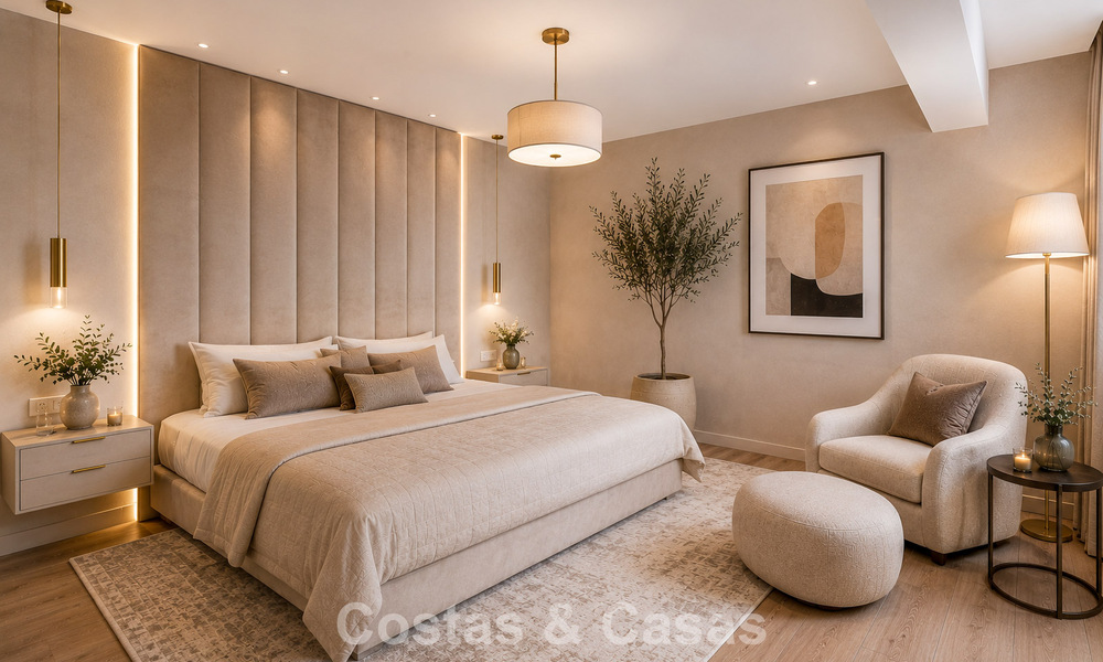 Villa pareada con gran potencial en venta, primera línea de golf en Nueva Andalucía, Marbella 802868