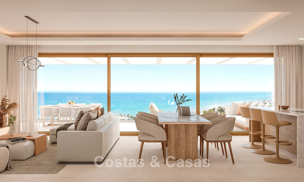 Modernos apartamentos de obra nueva con vistas panorámicas al mar en venta en La Cala de Mijas, Mijas Costa 802946