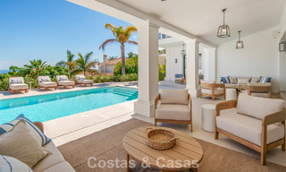 Villa de lujo española contemporánea con vistas panorámicas al mar en venta en Marbella - Benahavís 803360 