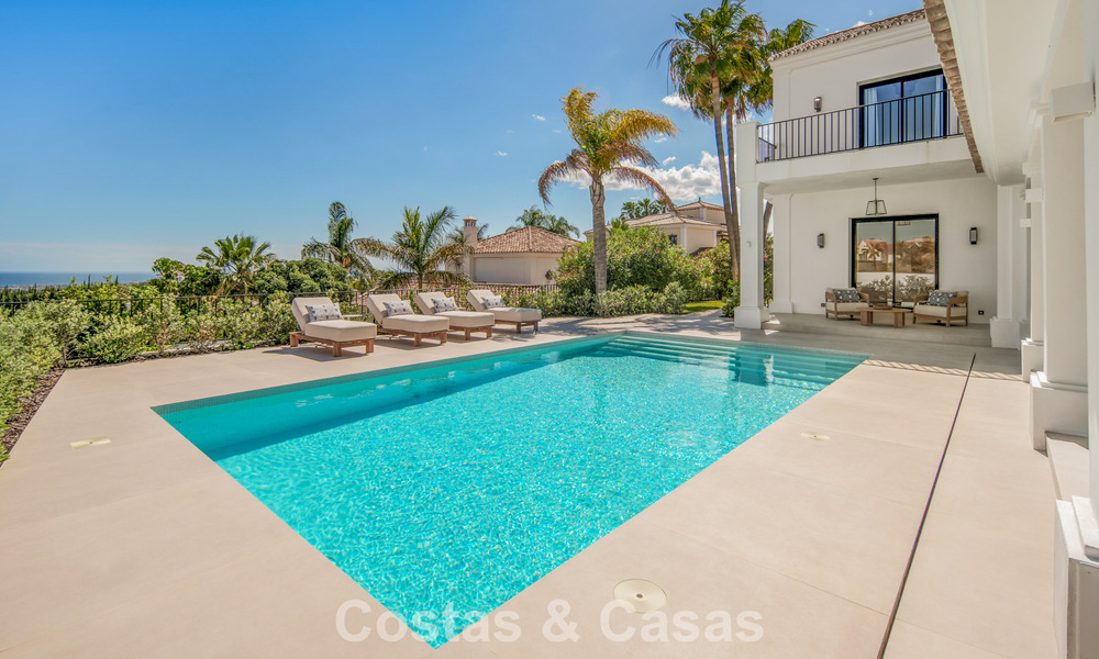 Villa de lujo española contemporánea con vistas panorámicas al mar en venta en Marbella - Benahavís 803362