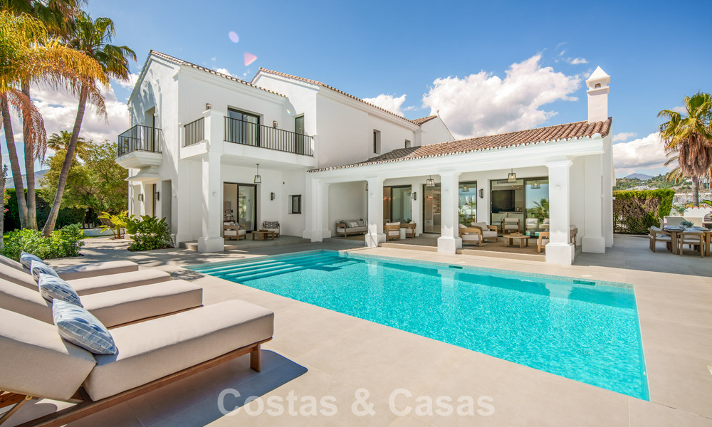 Villa de lujo española contemporánea con vistas panorámicas al mar en venta en Marbella - Benahavís 803363