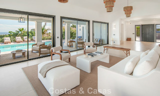 Villa de lujo española contemporánea con vistas panorámicas al mar en venta en Marbella - Benahavís 803380 