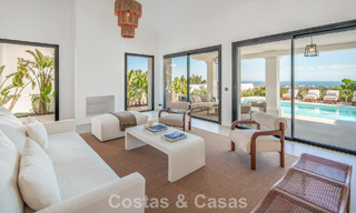 Villa de lujo española contemporánea con vistas panorámicas al mar en venta en Marbella - Benahavís 803382 