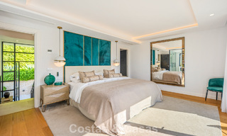 Elegante villa de lujo con arquitectura mediterránea en venta en el Valle del Golf de Nueva Andalucía, Marbella 803431 