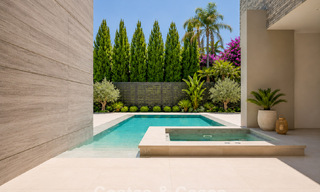 Nueva, exclusiva villa moderna lista para entrar a vivir en venta en una zona de playa cerca de San Pedro, Marbella 803560 