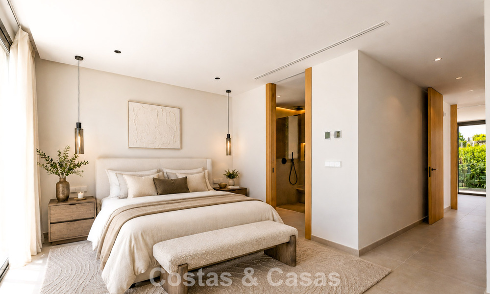 Nueva, exclusiva villa moderna lista para entrar a vivir en venta en una zona de playa cerca de San Pedro, Marbella 803563