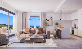 Apartamentos de obra nueva de lujo contemporáneo en venta junto al campo de golf en Estepona 803608 