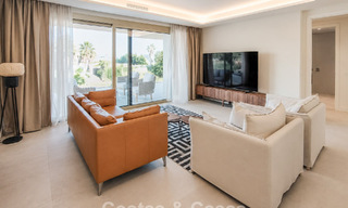 Exclusivo apartamento moderno de 3 dormitorios listo para entrar a vivir en venta en la Milla de Oro de Marbella 803812 