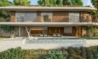 Villa de ensueño ultramoderna con espectaculares vistas al mar en venta en las colinas de Marbella - Benahavís 803917 