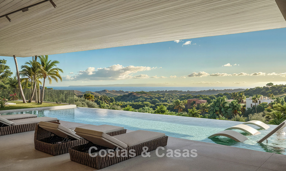Villa de ensueño ultramoderna con espectaculares vistas al mar en venta en las colinas de Marbella - Benahavís 803922