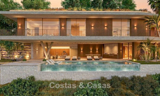 Villa de ensueño ultramoderna con espectaculares vistas al mar en venta en las colinas de Marbella - Benahavís 803923 