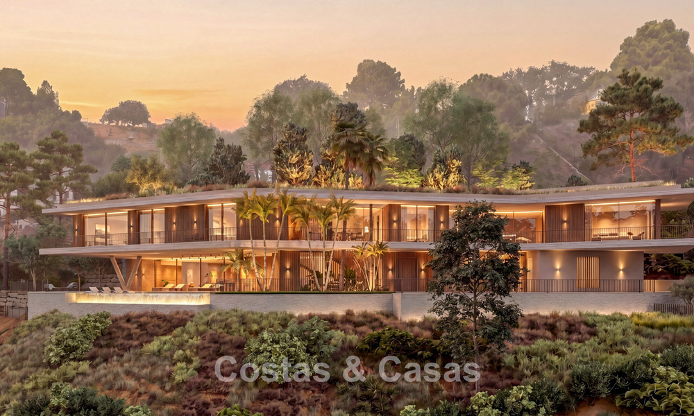 Villa de ensueño ultramoderna con espectaculares vistas al mar en venta en las colinas de Marbella - Benahavís 803925