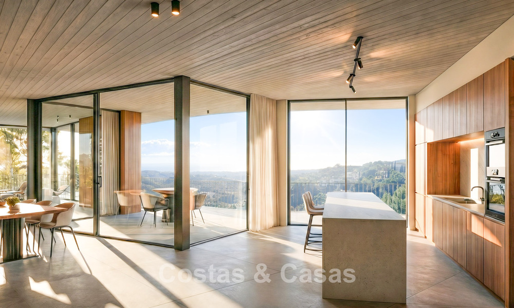 Villa de ensueño ultramoderna con espectaculares vistas al mar en venta en las colinas de Marbella - Benahavís 803929