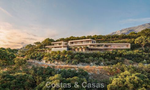 Sofisticada villa de diseño con vistas panorámicas al mar en venta en las colinas de Marbella - Benahavís 804097
