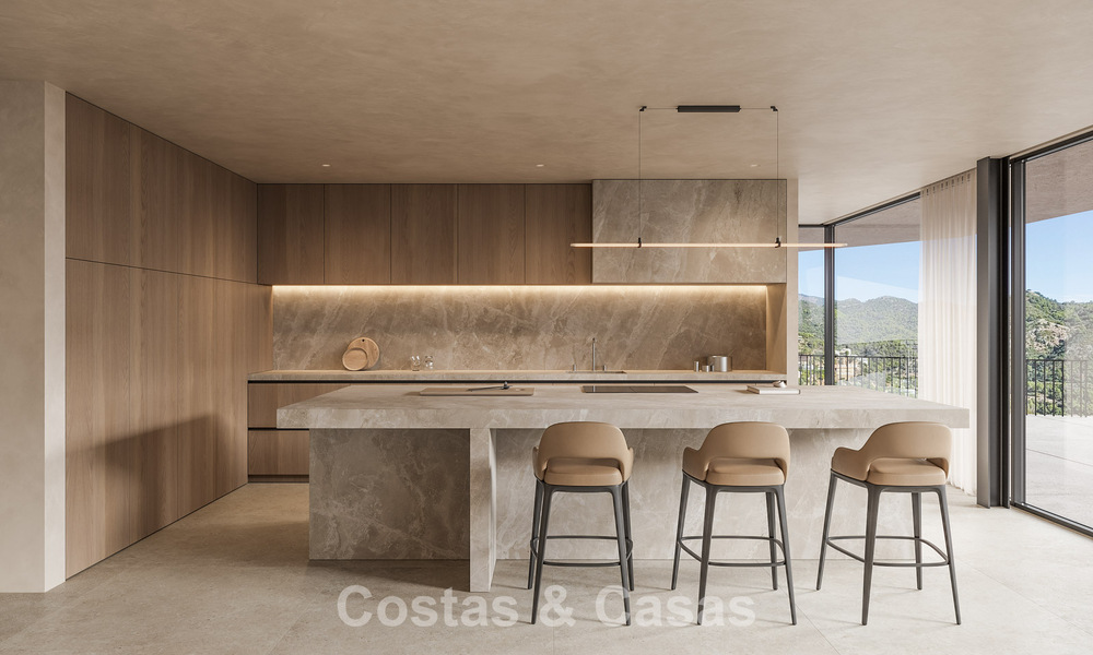 Sofisticada villa de diseño con vistas panorámicas al mar en venta en las colinas de Marbella - Benahavís 804100