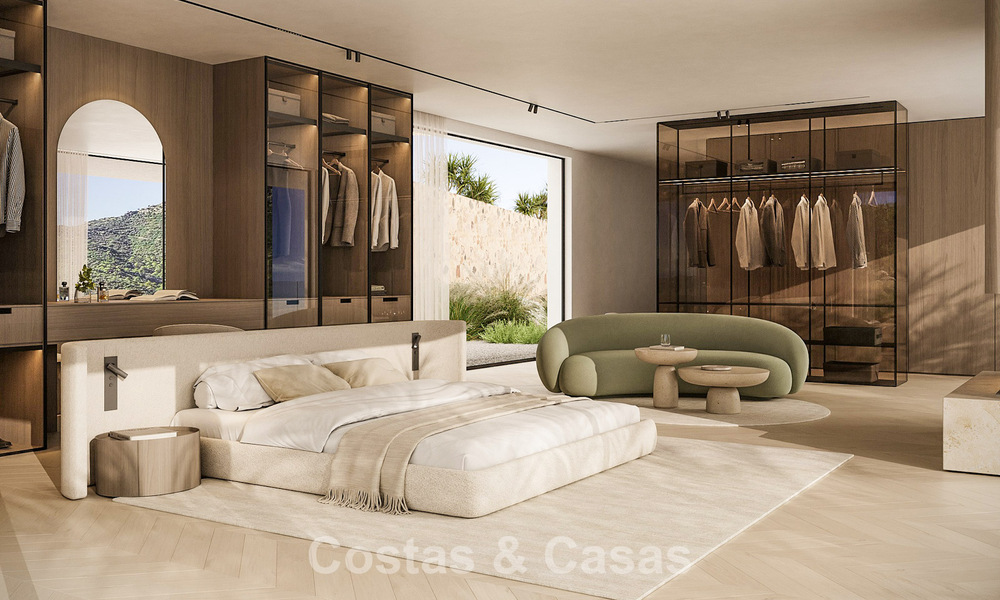 Sofisticada villa de diseño con vistas panorámicas al mar en venta en las colinas de Marbella - Benahavís 804104