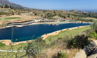 Villa de diseño arquitectónico con vistas panorámicas a la montaña y al mar en venta en Marbella - Benahavís 804258 