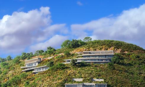 Espectacular villa contemporánea de lujo con vistas panorámicas en venta en Marbella - Benahavís 804117
