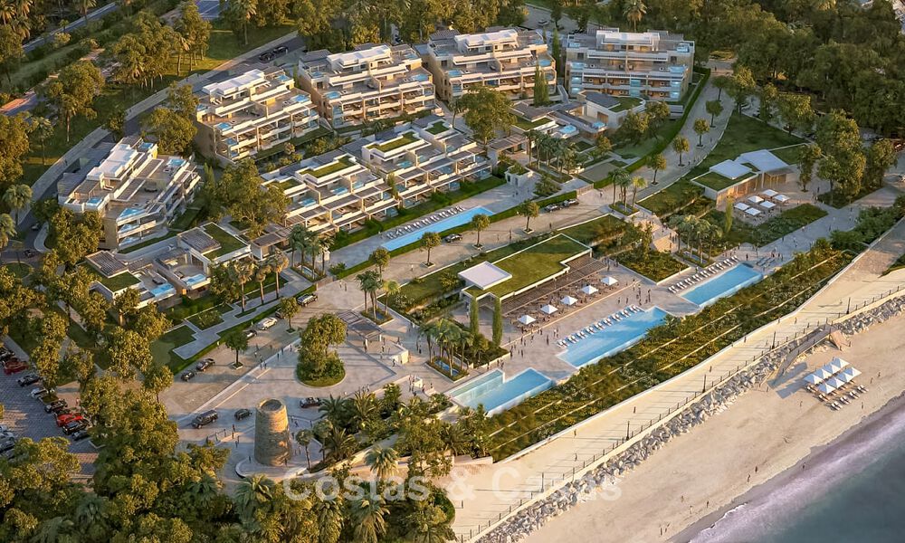 UNO Beach Residences: Residencias lujosas 1a línea de playa con vistas panorámicas en venta en la Milla de Oro de Marbella 804119