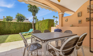 Apartamento en planta baja en venta a solo 50 metros de la playa en la New Golden Mile, entre Marbella y Estepona 804542 