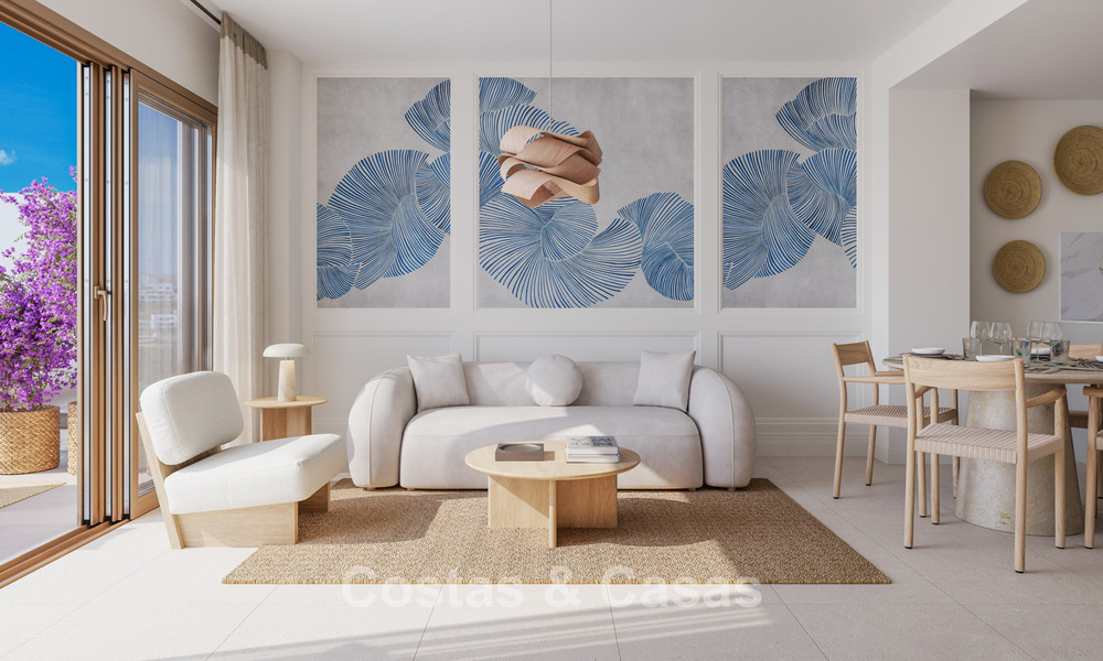 Apartamentos de lujo de nueva construcción con vistas panorámicas al mar en venta en La Cala de Mijas, Costa del Sol 804604