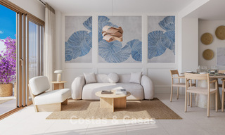 Apartamentos de lujo de nueva construcción con vistas panorámicas al mar en venta en La Cala de Mijas, Costa del Sol 804604 