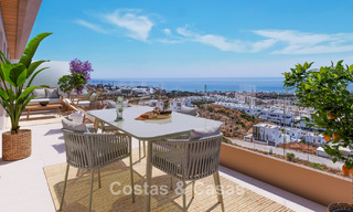Apartamentos de lujo de nueva construcción con vistas panorámicas al mar en venta en La Cala de Mijas, Costa del Sol 804605 