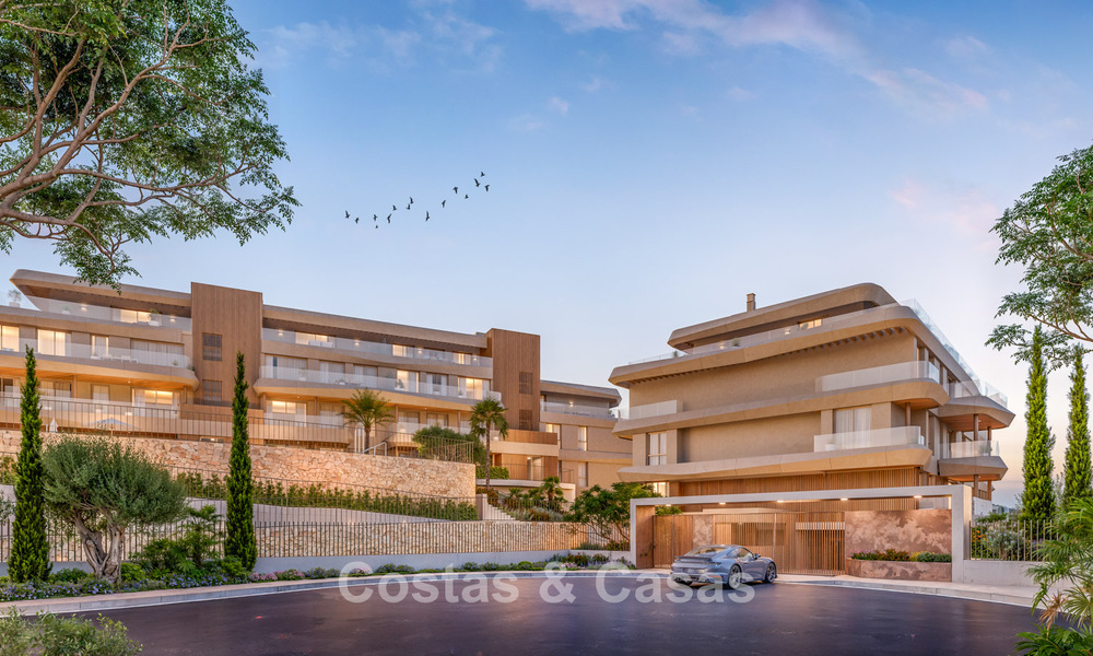 Apartamentos de lujo de nueva construcción con vistas panorámicas al mar en venta en La Cala de Mijas, Costa del Sol 804609