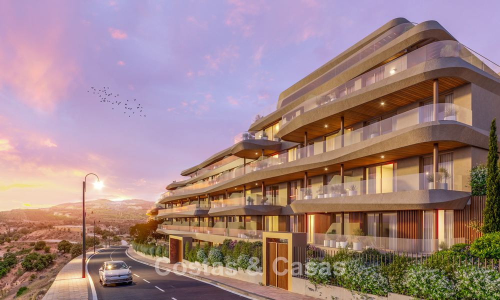Apartamentos de lujo de nueva construcción con vistas panorámicas al mar en venta en La Cala de Mijas, Costa del Sol 804611