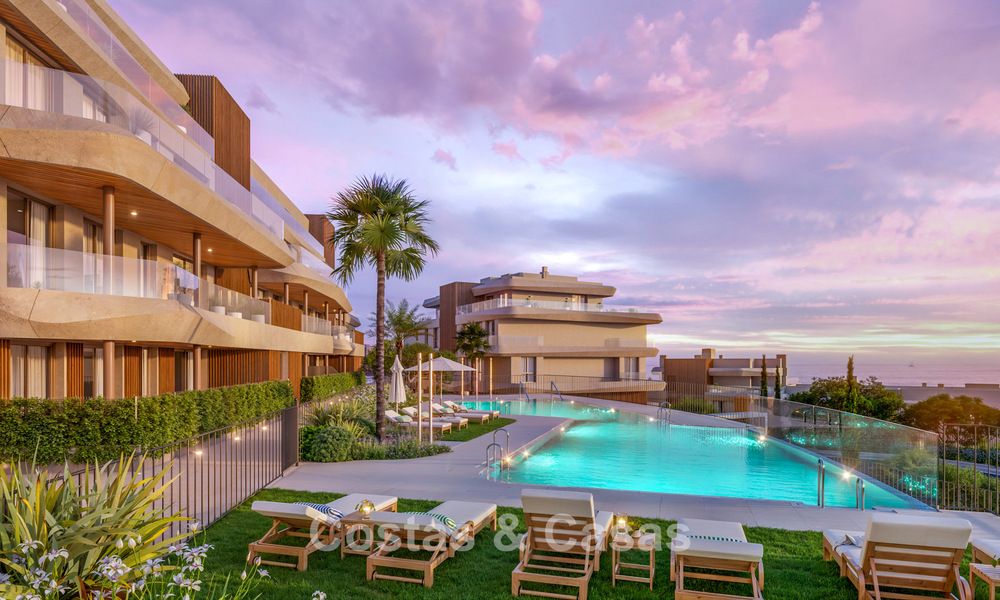 Apartamentos de lujo de nueva construcción con vistas panorámicas al mar en venta en La Cala de Mijas, Costa del Sol 804612