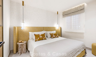 Apartamento contemporáneo reformado con vistas abiertas al mar en venta en la Nueva Milla de Oro, entre Marbella y Estepona 804683 