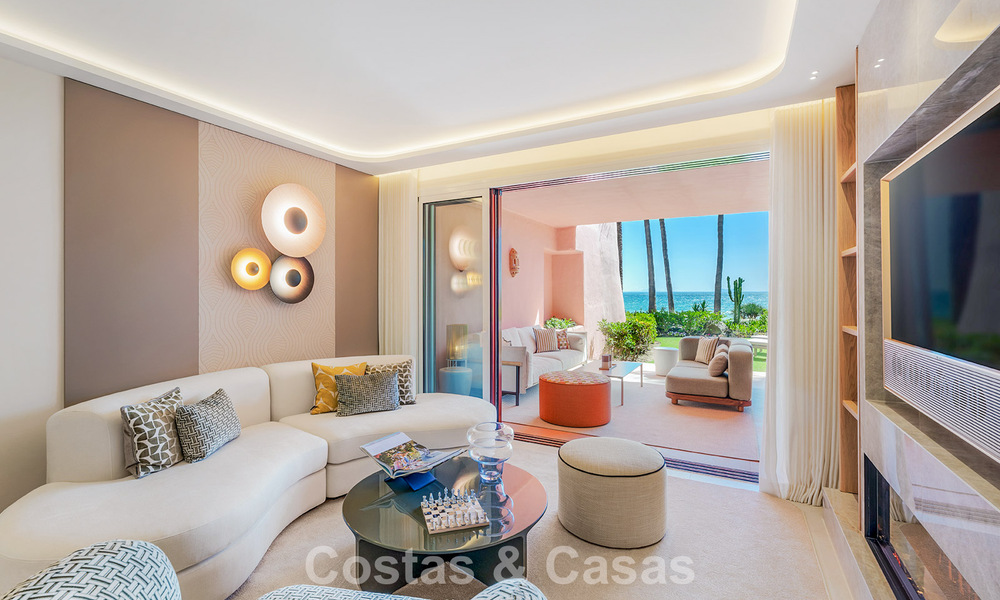 Apartamento contemporáneo reformado con vistas abiertas al mar en venta en la Nueva Milla de Oro, entre Marbella y Estepona 804693
