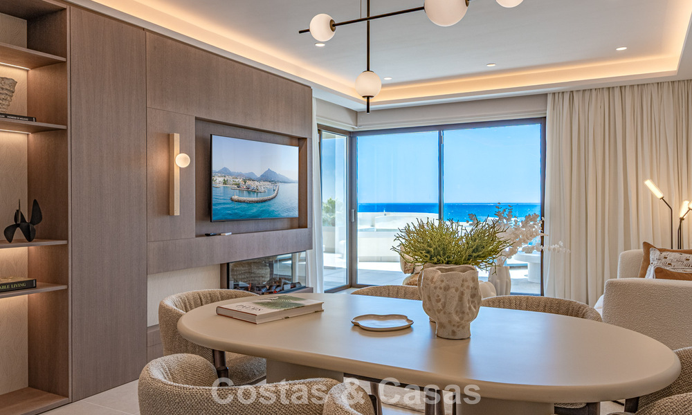 Apartamento con vistas al mar en un complejo en primera línea de playa en la Nueva Milla de Oro - Marbella - Estepona 804733