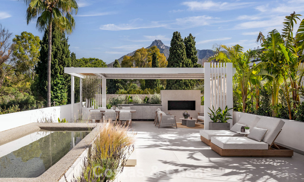 Ático dúplex de lujo con atractiva terraza en la azotea en venta en la prestigiosa Milla de Oro de Marbella 804734