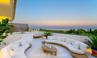 Lujoso ático contemporáneo reformado con vistas panorámicas al mar en Sierra Blanca, en la Milla de Oro de Marbella 804831 