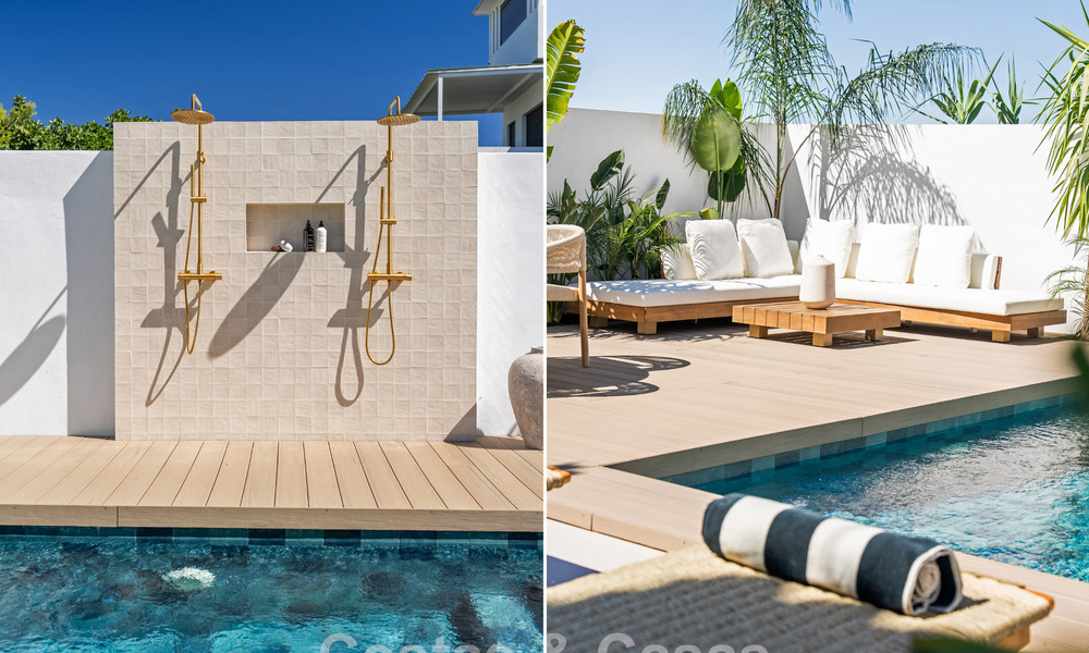 Elegante casa adosada reformada con piscina privada en venta en Nueva Andalucía, Marbella 804900