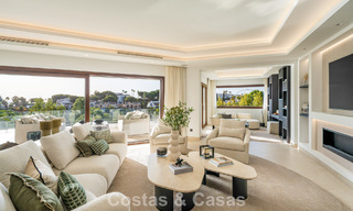 Villa de lujo de estilo mediterráneo contemporáneo en venta en una exclusiva comunidad cerrada en Marbella - Benahavís 805173 