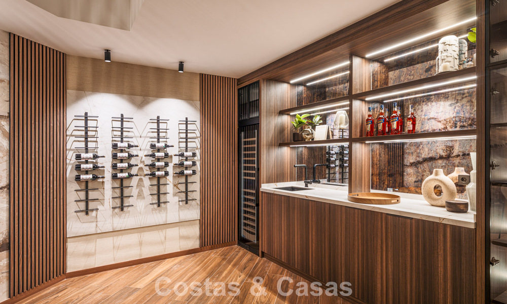 Villa de lujo de estilo mediterráneo contemporáneo en venta en una exclusiva comunidad cerrada en Marbella - Benahavís 805182