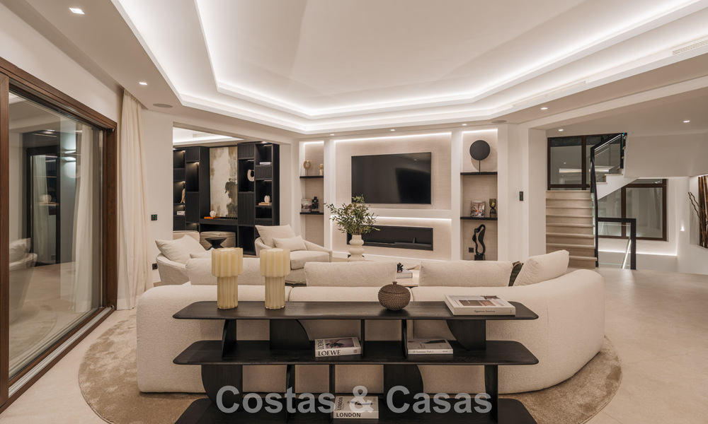 Villa de lujo de estilo mediterráneo contemporáneo en venta en una exclusiva comunidad cerrada en Marbella - Benahavís 805198