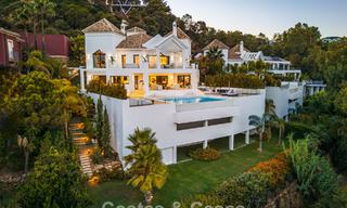 Villa de lujo de estilo mediterráneo contemporáneo en venta en una exclusiva comunidad cerrada en Marbella - Benahavís 805201 