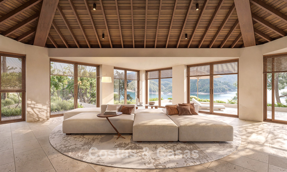 Proyecto de reforma integral de lujo con península privada y vistas panorámicas al lago en Istán, Marbella 805857