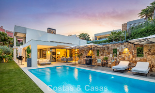 Villa moderna de lujo con vistas al mar en el Valle del Golf de Nueva Andalucía, Marbella 806059 