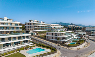 Nuevo apartamento dúplex con vistas panorámicas al mar en venta en la Nueva Milla de Oro, entre Marbella y Estepona 806123 